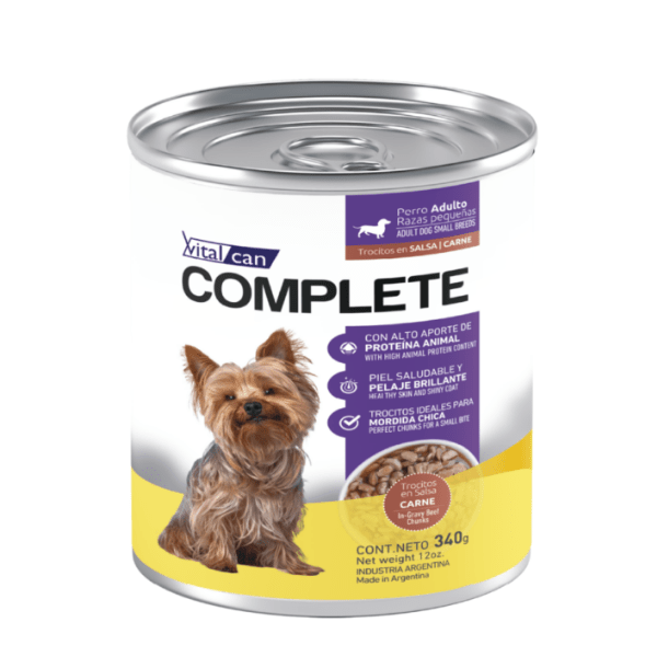 Lata Complete Perro Trocitos de Carne R P 340 Gr